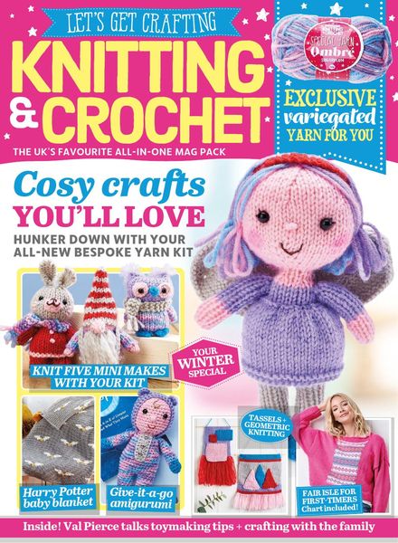Let’s Get Crafting Knitting & Crochet – Issue 137 – December 2021
