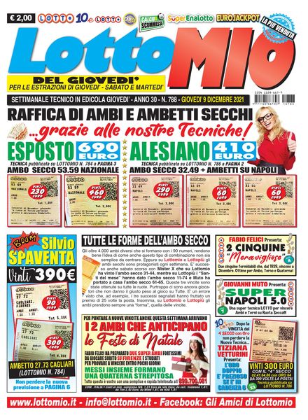 Lottomio del Giovedi – 9 Dicembre 2021