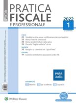 Pratica Fiscale e Professionale – Gennaio 2022