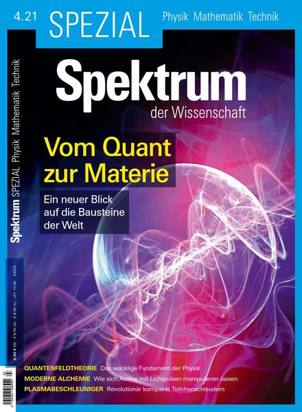 Spektrum der Wissenschaft Spezial – Physik Mathematik Technik – Nr4 2021