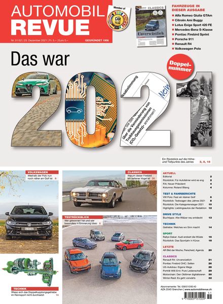 Automobil Revue – 23 Dezember 2021