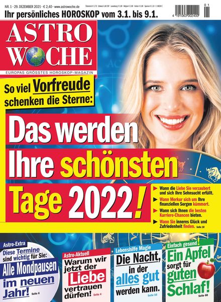 Astrowoche – 29 Dezember 2021