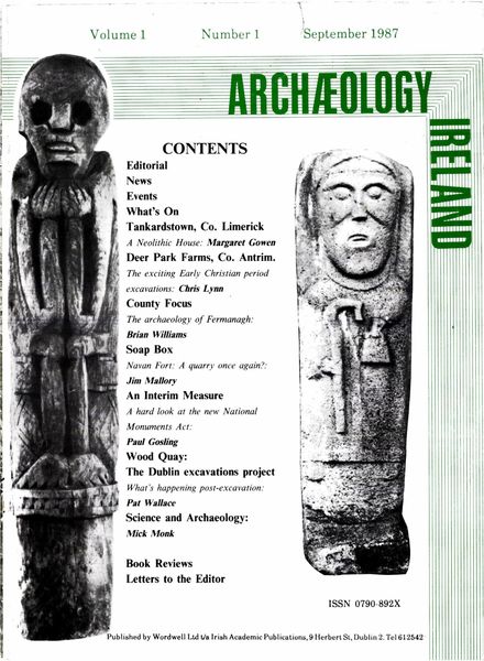 Archaeology Ireland – Autumn 1987