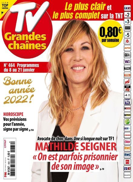 TV Grandes chaines – 8 Janvier 2022