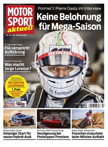 MOTORSPORT aktuell – 05 Januar 2022