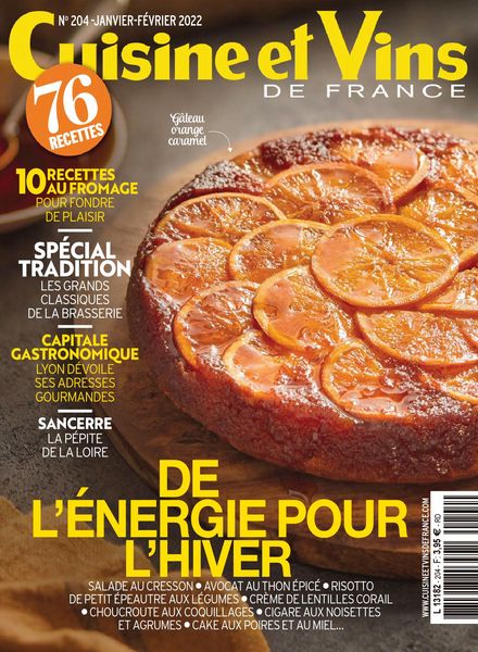 Cuisine et Vins de France – janvier 2022