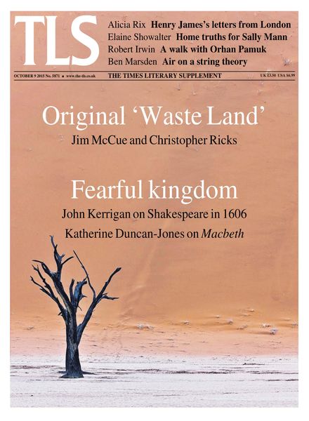 The Times Literary Supplement – 9 October 2015