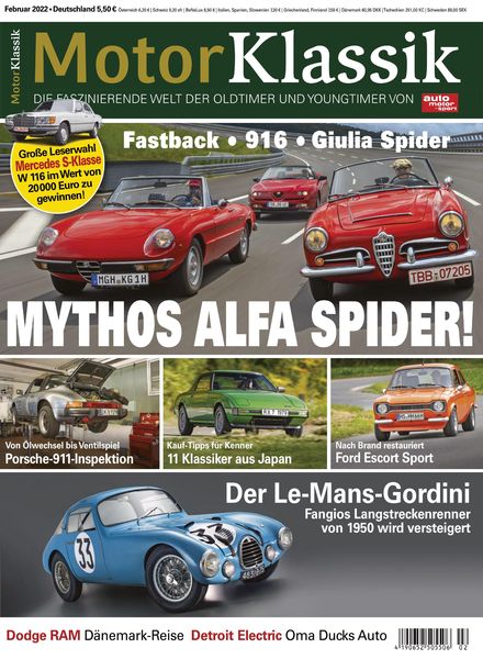 Motor Klassik – 11 Januar 2022
