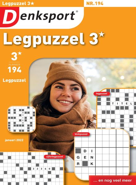Denksport Legpuzzel 3 – 13 januari 2022