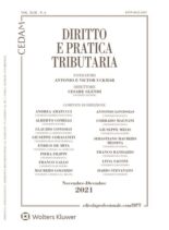 Diritto e Pratica Tributaria – Dicembre 2021