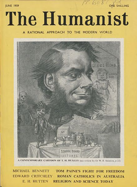 New Humanist – The Humanist, June 1959