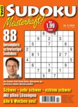 Sudoku Meisterhaft – Nr 2 2022