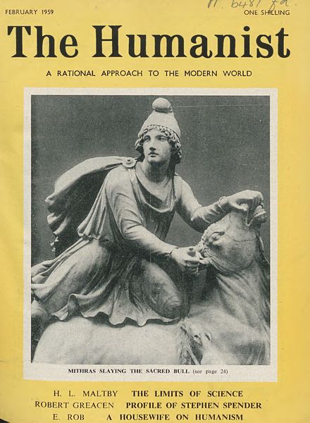 New Humanist – The Humanist, February 1959