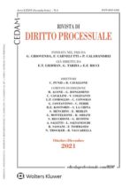 Rivista di Diritto Processuale – Ottobre-Dicembre 2021