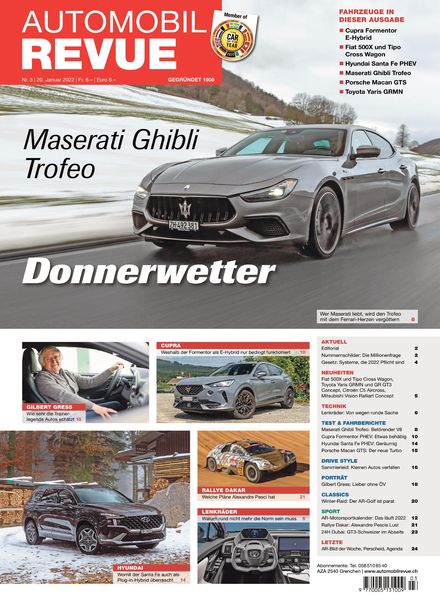 Automobil Revue – 20 Januar 2022