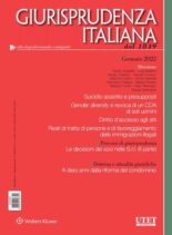 Giurisprudenza Italiana – Gennaio 2022