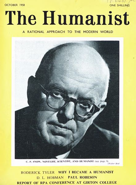 New Humanist – The Humanist, October 1958