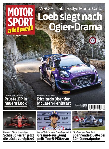 MOTORSPORT aktuell – 26 Januar 2022