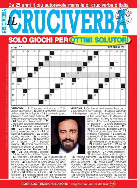 Il Cruciverba – febbraio 2022