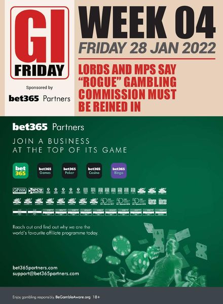 The Gambling Insider Friday – 28 January 2022