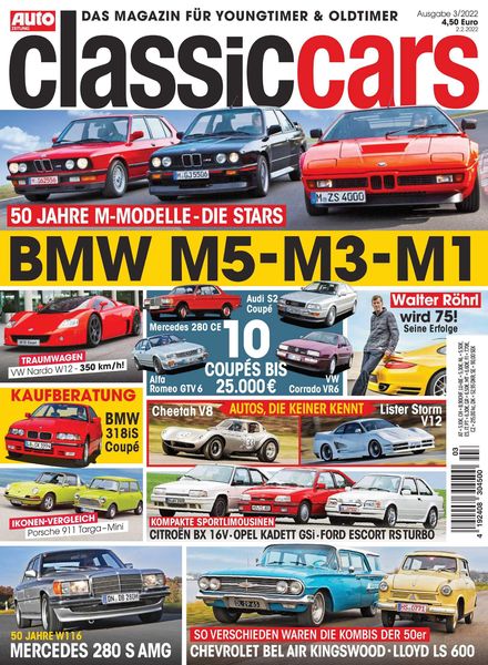 Auto Zeitung Classic Cars – Marz 2022