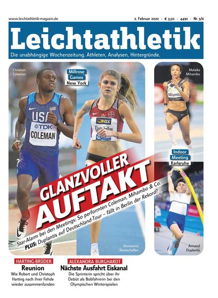 Leichtathletik – Februar 2022
