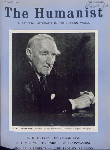 New Humanist – The Humanist, August 1957