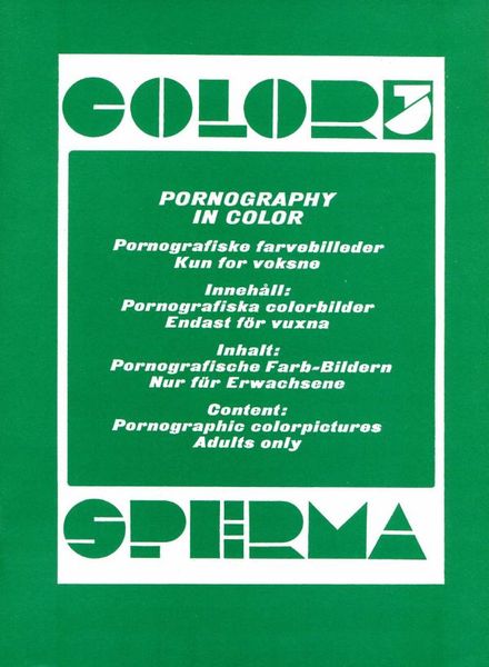 Color Sperma – n. 3 1970s