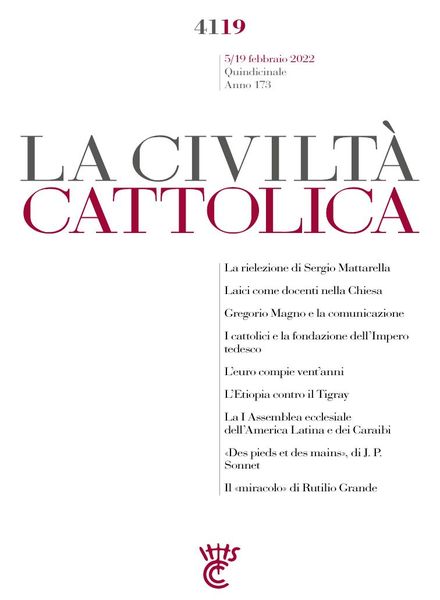 La Civilta Cattolica – 5 Febbraio 2022