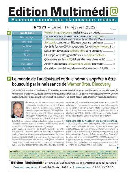 edition Multimedia – 14 Fevrier 2022