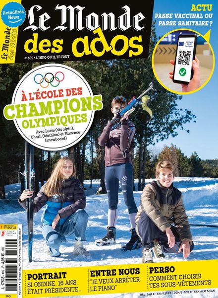 Le Monde des Ados – 2 Fevrier 2022