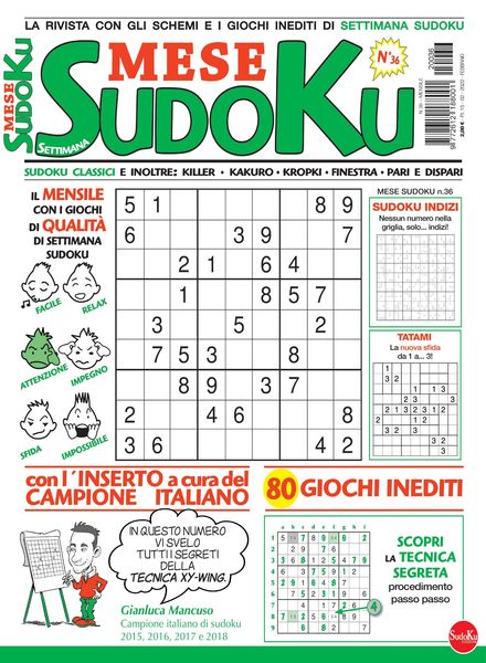 Settimana Sudoku Mese – 15 febbraio 2022