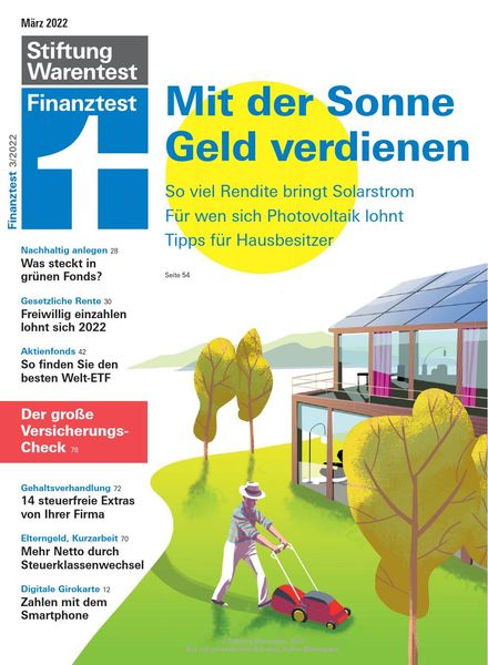 Stiftung Warentest Finanztest – Marz 2022