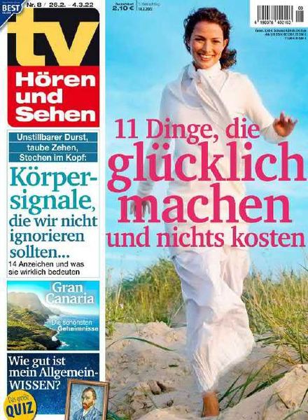 TV HOren und Sehen – 18 Februar 2022