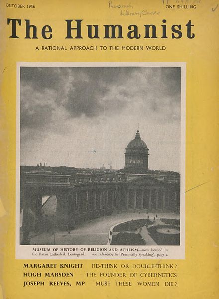 New Humanist – The Humanist October 1956