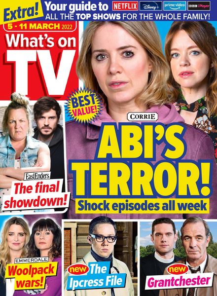 What’s on TV – 05 March 2022