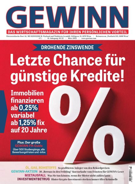 Gewinn – Marz 2022