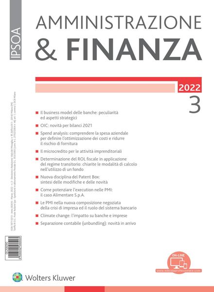 Amministrazione & Finanza – Marzo 2022