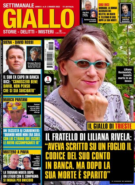 Giallo – 2 Marzo 2022