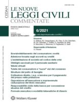 Le Nuove Leggi Civili Commentate – Dicembre 2021