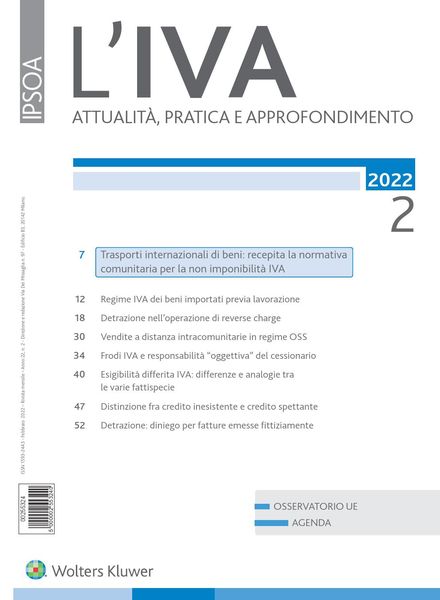 L’IVA – Febbraio 2022