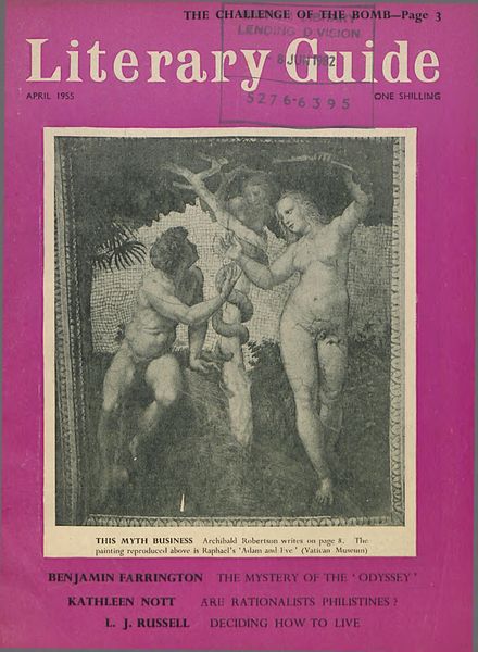 New Humanist – The Literary Guide April 1955