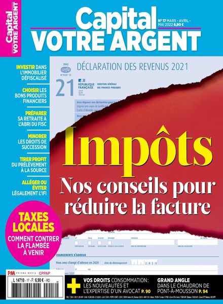 Capital Votre Argent – Mars-Mai 2022