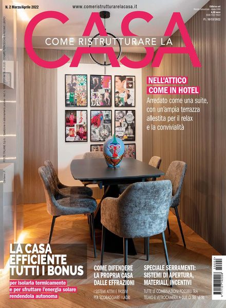 Come Ristrutturare la Casa – Marzo-Aprile 2022