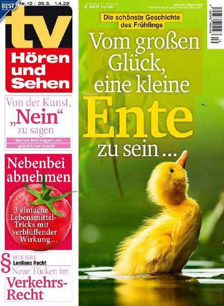 TV Horen und Sehen – 18 Marz 2022