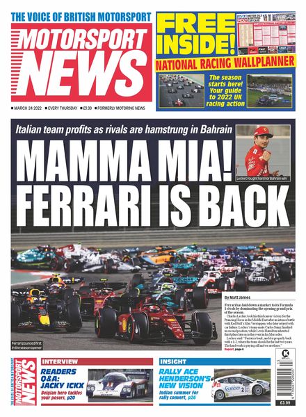 Motorsport News – March 24 2022