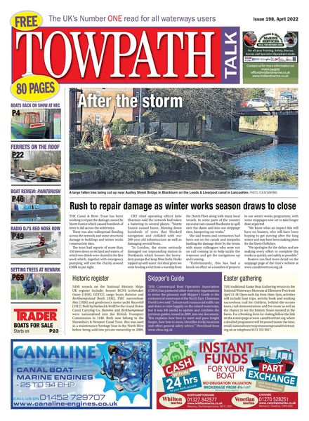 Towpath Talk – April 2022