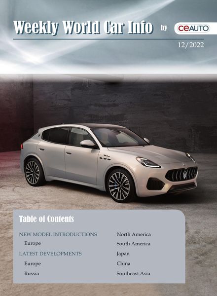 Weekly World Car Info – 26 March 2022
