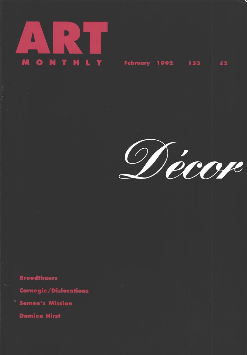 Art Monthly – February 1992