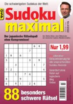 Sudoku Maximal – Nr.3 2022